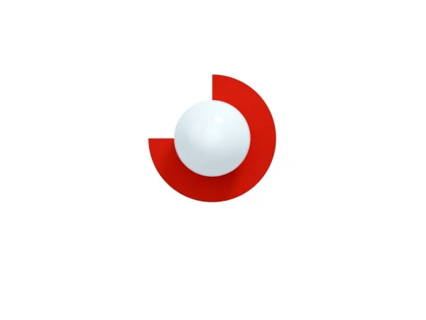 Swedish Ninja - Candy Little Circle 270 S Wandlampe, rot