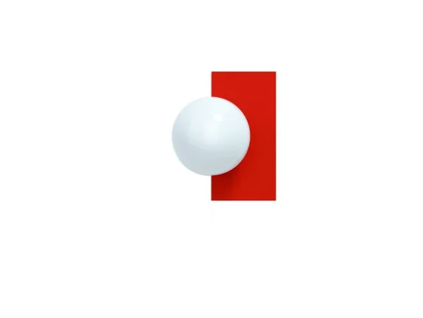 Swedish Ninja - Candy Little Rectangle S Wandleuchte, rot