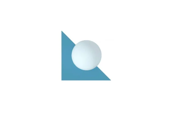 Swedish Ninja - Candy Little Triangle Wandleuchte, blau
