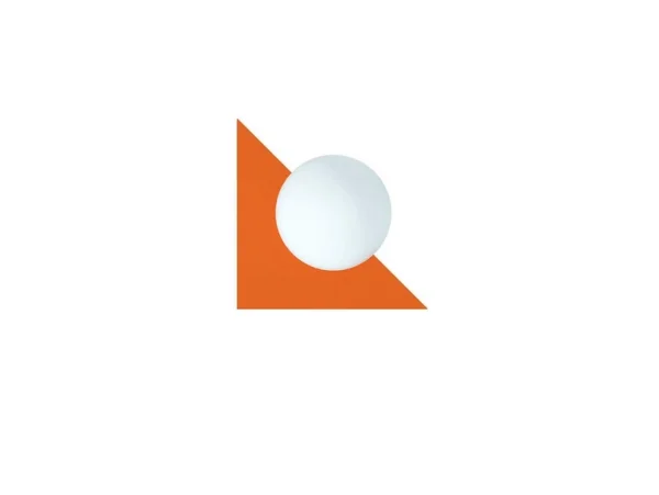 Swedish Ninja - Candy Little Triangle Wandleuchte, orange