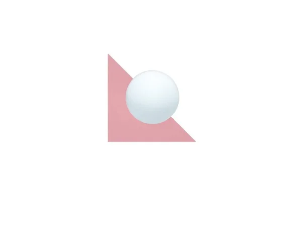 Swedish Ninja - Candy Little Triangle Wandleuchte, pink