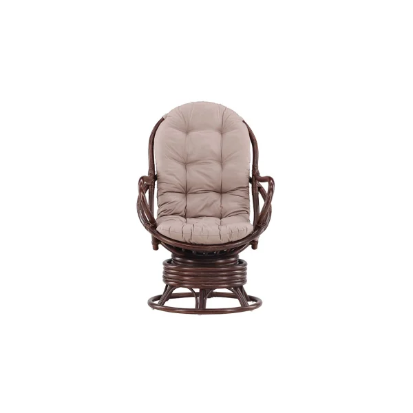 Swing Loungesessel Walnuss-Dekor.