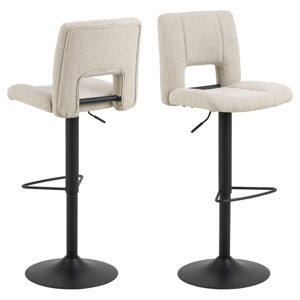 Sylvia Barhocker höhenverstellbar Drehfunktion beige.