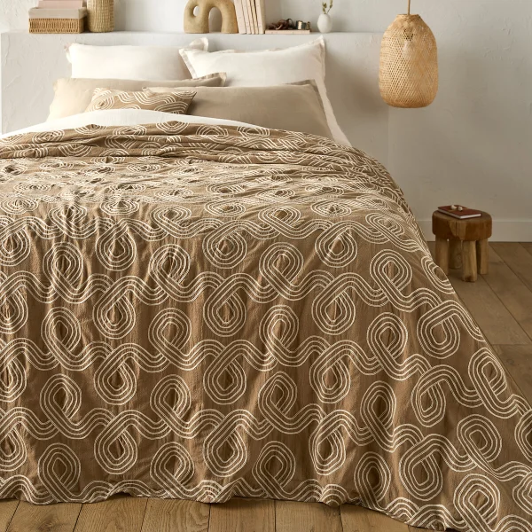 Tagesdecke Belby, Baumwolle Mit Stickerei 230 x 250 cm