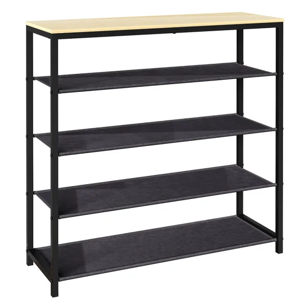 Taliro4 Schuhschrank Eiche dekor, schwarz.