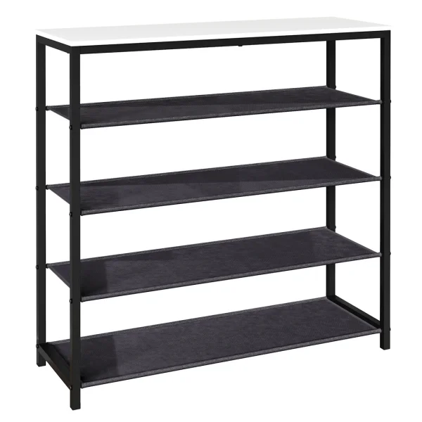 Taliro4 Schuhschrank weiß, schwarz.