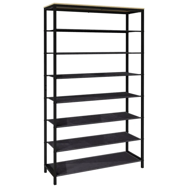 Taliro7 Schuhschrank Eiche dekor, schwarz.