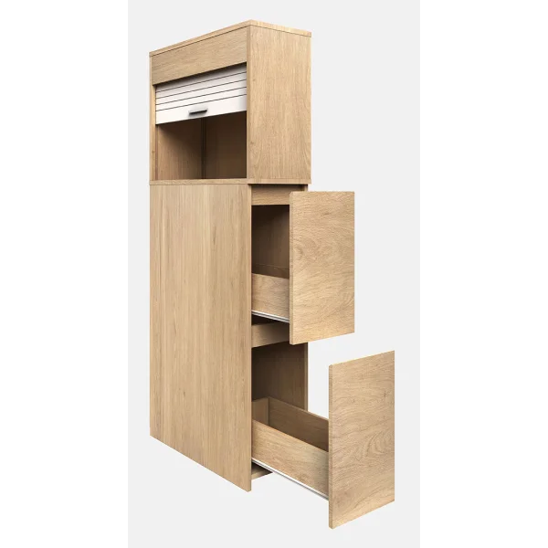 Tasalo Badschrank 2 Schubladen Eiche dekor.