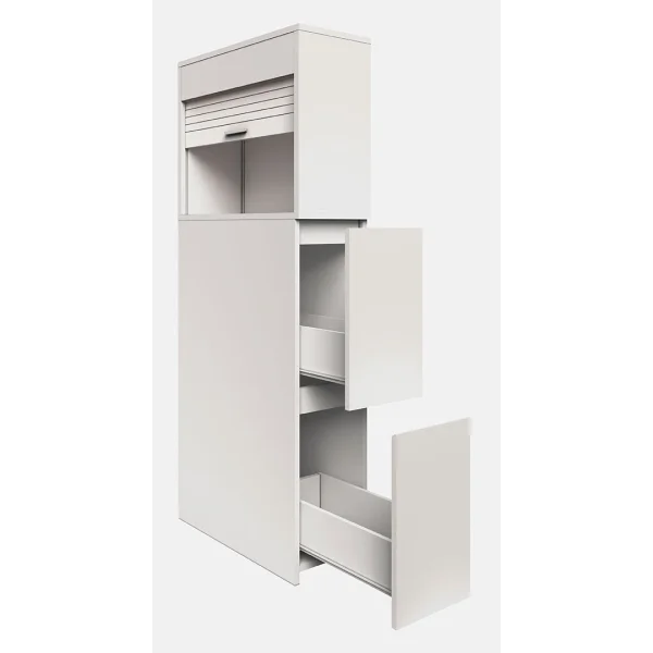 Tasalo Badschrank 2 Schubladen weiß.