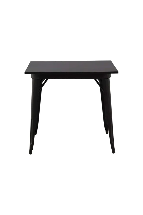 Tempe Esstisch 80x80cm schwarz.