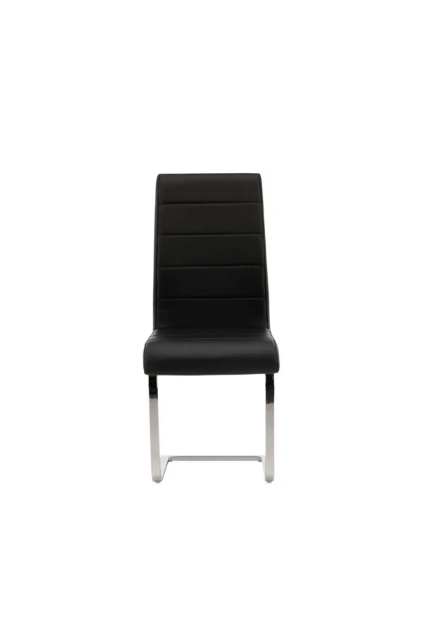 Tempo Esszimmerstuhl PU Kunstleder schwarz.