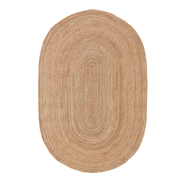Teppich Aftas, Jute, Oval