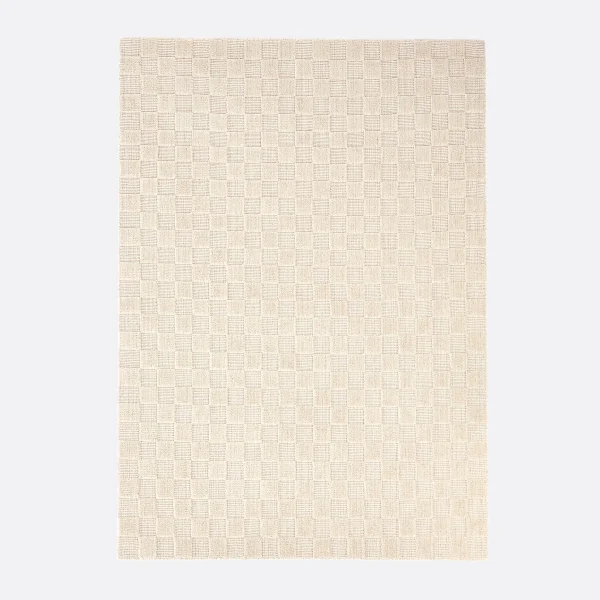 Teppich Bilmo Mit Karomuster Ton-in-ton
