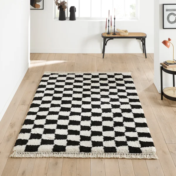 Teppich Danito Mit Schachbrettmuster