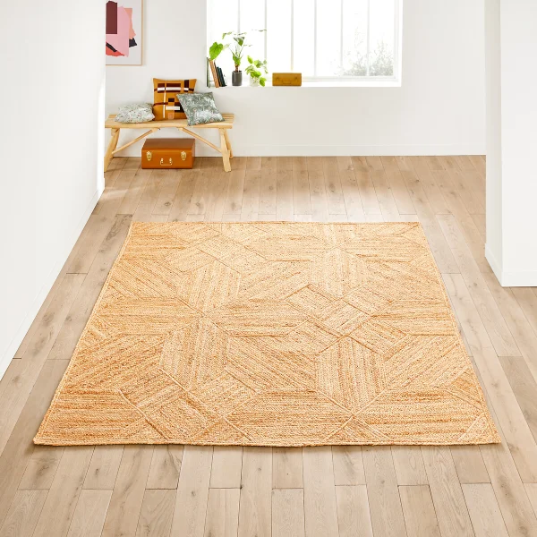 Teppich Malcan, Jute, Quadratisch