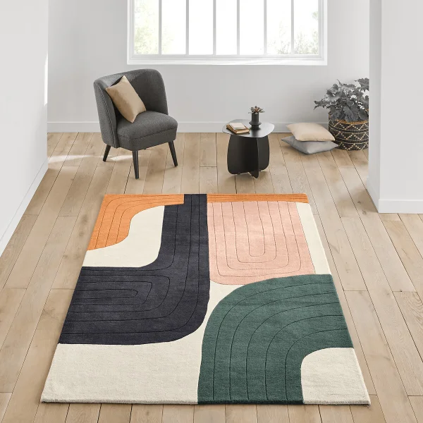Teppich Milano, Bunt, Wolle