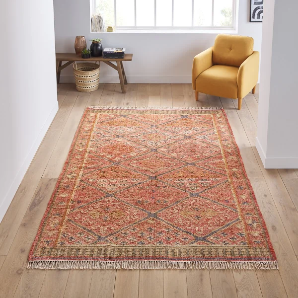 Teppich Saliha Im Kelimstil, Jute Und Baumwolle