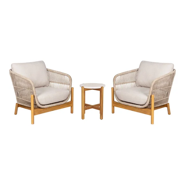 Terracina Gartenset Mit 3 Teilen braun, beige.