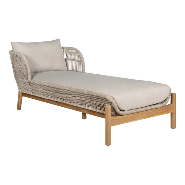 Terracina Sonnenliege inkl. Kissen braun, beige.
