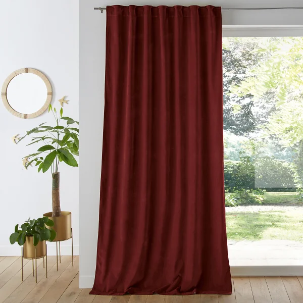 Thermovorhang Velvet Aus Samt, Verdeckte Schlaufen 90D