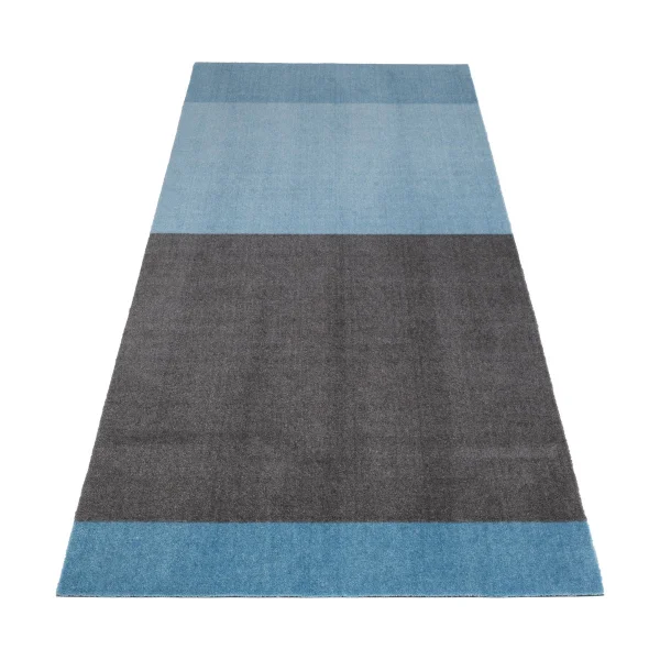 tica copenhagen Stripes Flurteppich horizontal Blue-steel grey, 90 x 200cm