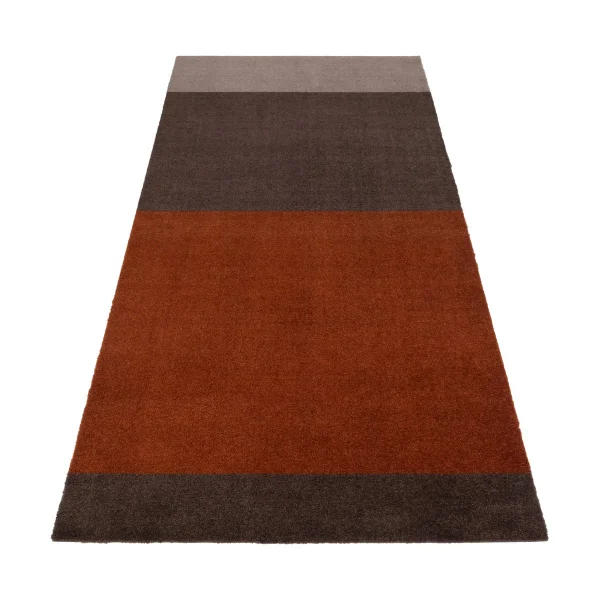 tica copenhagen Stripes Flurteppich horizontal Brown-terrakotta 90 x 200cm