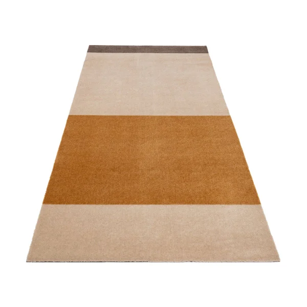 tica copenhagen Stripes Flurteppich horizontal Ivory-dijon-brown, 90 x 200cm