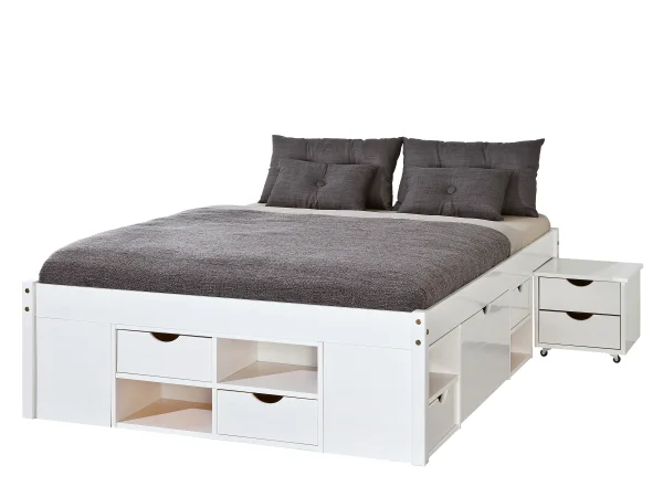 Timm Bett 160x200 cm, weiss.