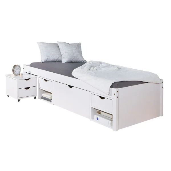 Timm Bett 90x200 cm, weiss.