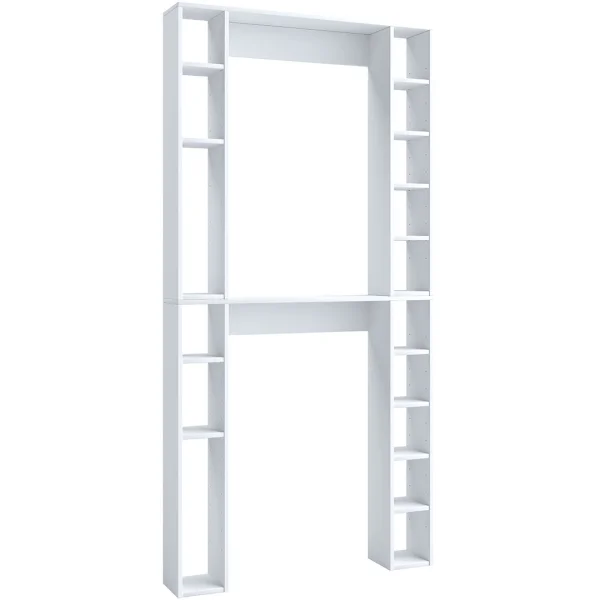 TinoliXL Kleiderschrank Schrank für Waschmaschine weiß.