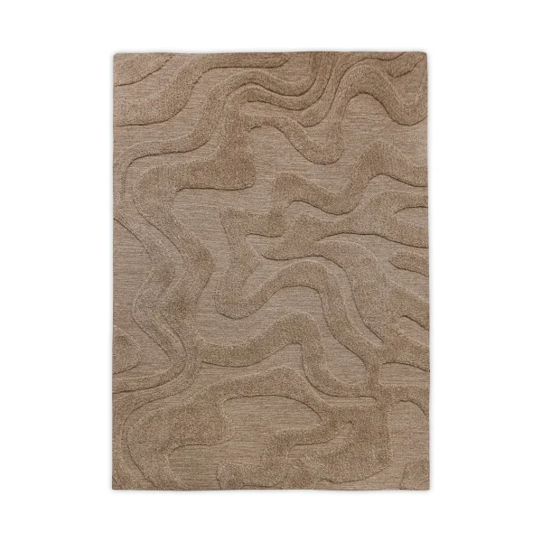 Tinted Norlander Wollteppich 250x350 cm Beige-melange