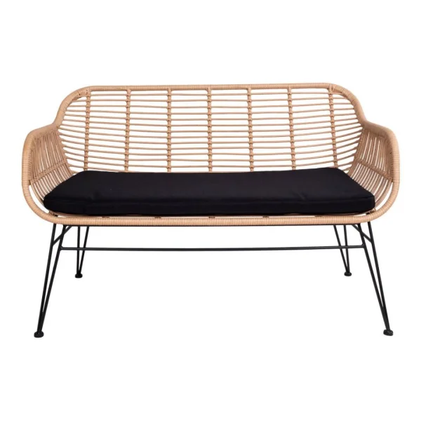 Tiril Gartensofa inkl. Kissen Polyrattan, natur.