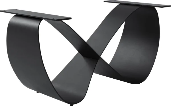 Tischgestell Infinity Metall Schwarz für Ausziehtisch von 180-300 cm