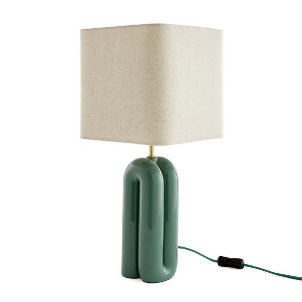 Tischlampe Malo, Keramik Und Leinen