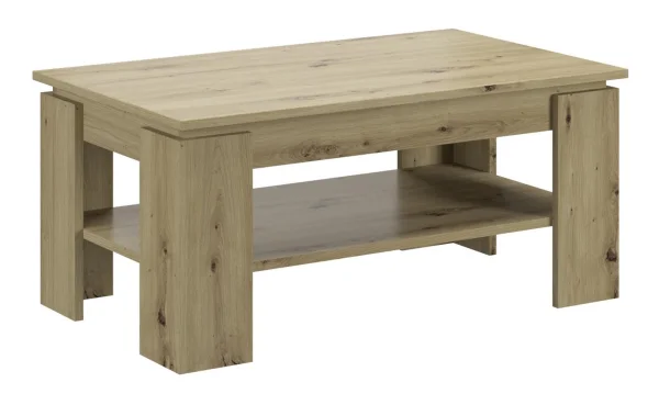Titan Couchtisch 1 Ablage Eiche dekor.