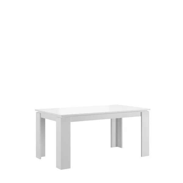 Titan Esstisch 160/200 cm inkl. Zusatzplatten weiß.