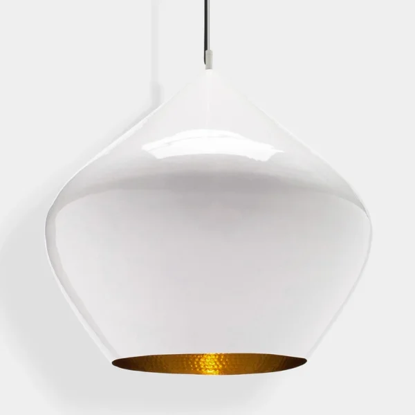 Tom Dixon - Beat Fat LED-Hängelampe, weiß, Ø 24 cm