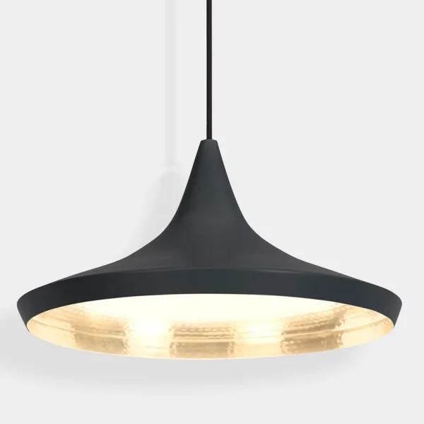 Tom Dixon - Beat Wide LED-Hängelampe, schwarz, Ø 36 cm