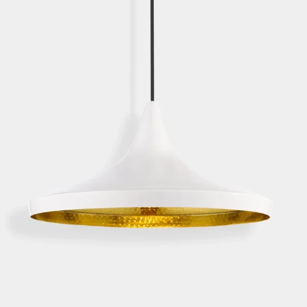 Tom Dixon - Beat Wide LED-Hängelampe, weiß, Ø 36 cm