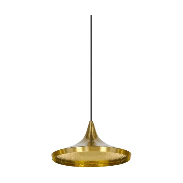 Tom Dixon Beat Wide pendelleuchte LED Ø36 cm Brass