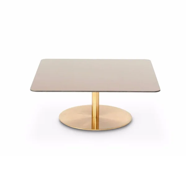 Tom Dixon Flash Couchtisch 80x80 cm Kupfer-Messinggestell