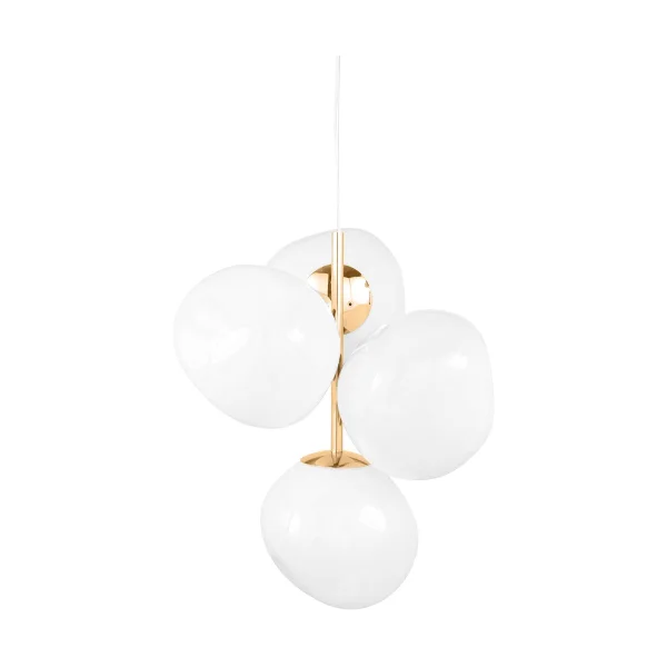 Tom Dixon Melt Chandelier mini kronleuchter LED 63,4 cm Opal-gold