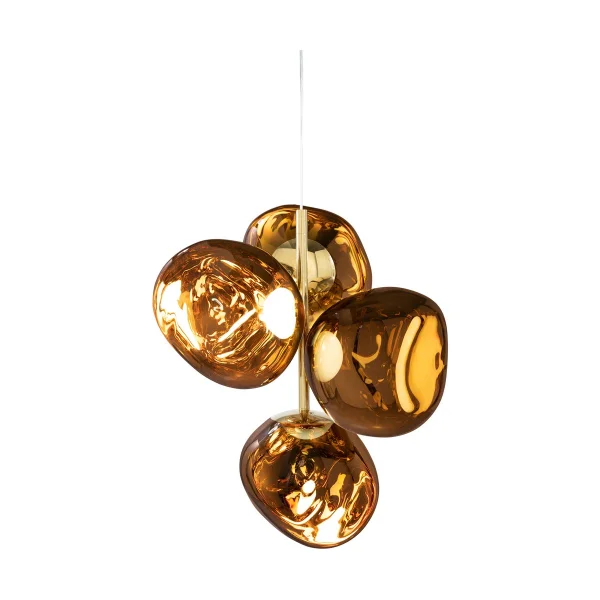 Tom Dixon Melt Chandelier small kronleuchter LED 103 cm Gold