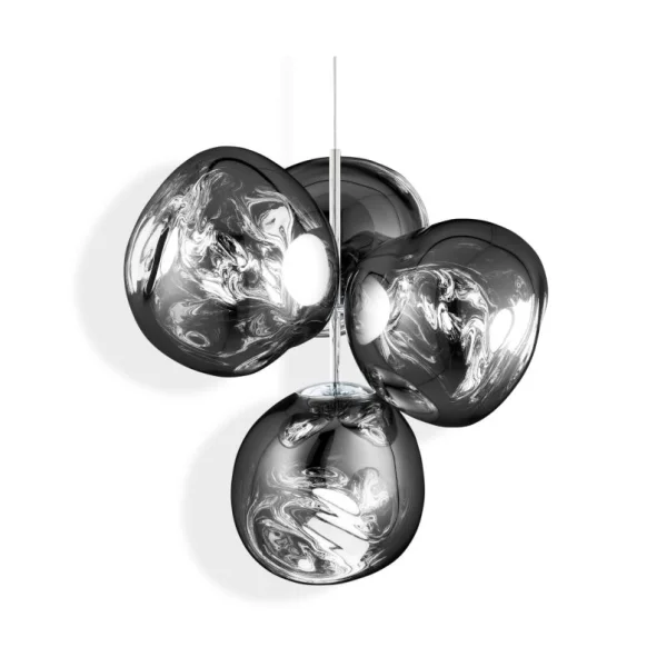 Tom Dixon Melt Chandelier small kronleuchter LED 103 cm Silver