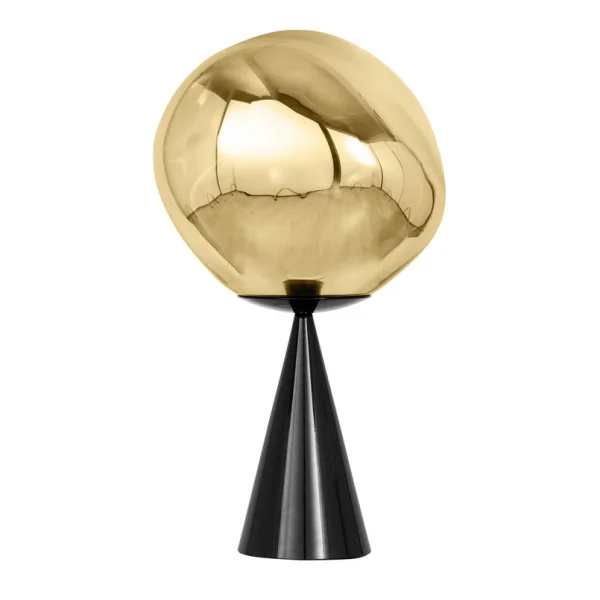 Tom Dixon - Melt Cone Fat Tischleuchte Gold/Schwarz