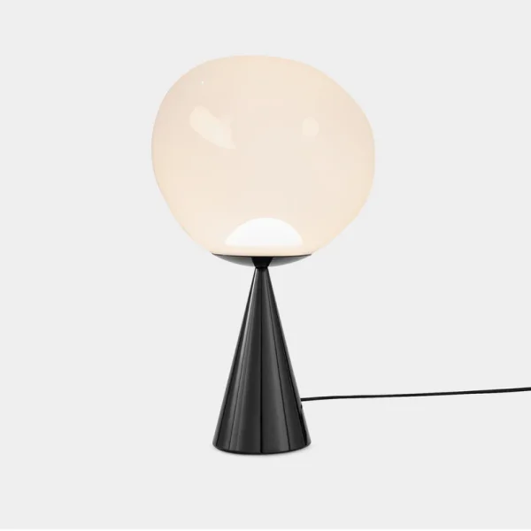 Tom Dixon - Melt Cone Fat Tischleuchte Opal/Schwarz