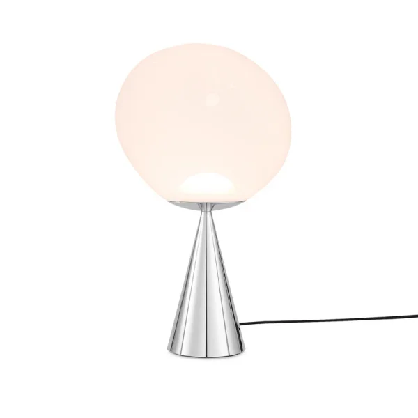Tom Dixon - Melt Cone Fat Tischleuchte Opal/Silber