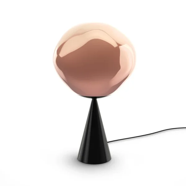 Tom Dixon - Melt Cone Fat Tischleuchte Rauch/Schwarz