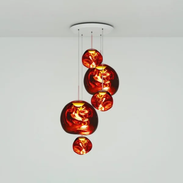 Tom Dixon - Melt Large Round Hängelampe Ø 95 cm kupfer