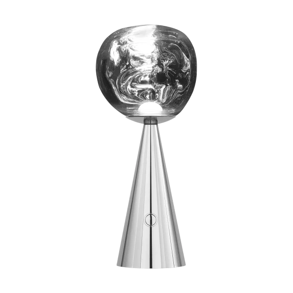 Tom Dixon Melt Portable LED Tischleuchte 28,5cm Silver